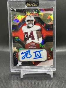 2022 Wild Card Auto Mania Thomas Booker Auto We The People SP#’d 1/2 🦅 Eagles! - Picture 1 of 2
