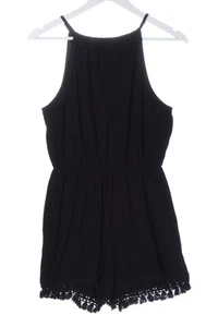 ASOS Kurzer Jumpsuit Mujeres Pantalón Talla EU 36 negro look casual - Imagen 1 de 5