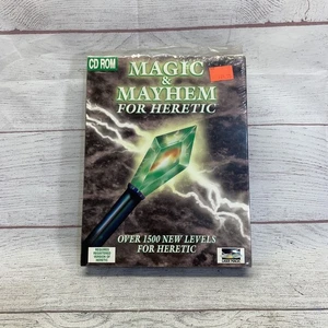 Magic & Mayhem na Heretic CD-ROM 1500 poziomów dla Heretic *Płytka w idealnym stanie* w pudełku - Zdjęcie 1 z 12