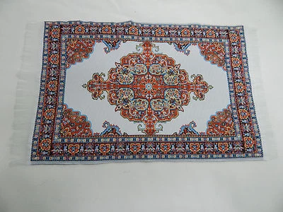 Alfombra tejida miniatura para casa de muñecas Heidi Ott 6"x9" #60KK escala 1:12  Foto 1 de 4