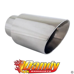 Exhaust Tip Angle Cut Inner Cone 2.5 Inch In - 3.5 Inch Out 6.5 Inch Long 304ss - Picture 1 of 1