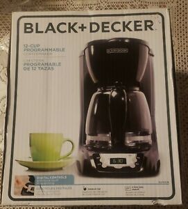 Black & Decker 12-Cup Programmable Coffeemaker Black, Dlx1050B - New In Box Read