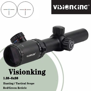 Visionking 1.25-5x26 Rifle scope Hunting 30 mm German Red/Green Reticle - Picture 1 of 10