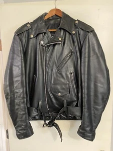 Leather Rider, Motorcycle Jacket Eagle Emobssed 44L - Picture 1 of 21