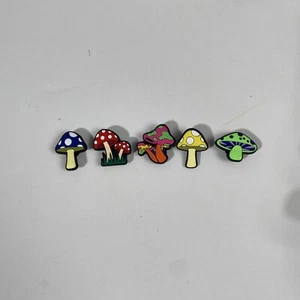 Mushroom Variety Shoe Charms Fits Crocs Lot of 5 - Picture 1 of 6