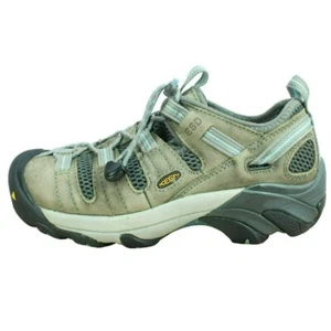 Zapatos de senderismo Keen F2413-11 para mujer de cuero marrón con punta de acero impermeables talla 8 - Imagen 1 de 9
