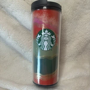 Starbucks 2021 Christmas Tumbler 16 oz Kaffeebecher Kunststoff Travel Schraubdeckel Neu - Bild 1 von 7