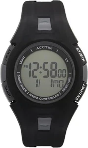 ACCTIM RADIO CONTROLLED DIGITAL WATCH *ALARM* STOPWATCH* NEW RRP £59.99 - Picture 1 of 11