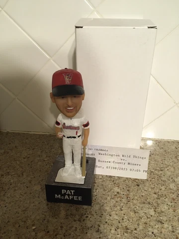 Washington Wild Things Sga Bobblehead Pat McAfee 7-9-23 ESPN Indy Colts WVU Cover