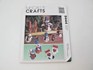 MCCALLS ARTIGIANATO 9444 FROSTY FRIENDS PUPAZZI DI NEVE MODELLO DA CUCIRE VINTAGE - Foto 1 di 8