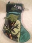NEW Star Wars Yoda 18" Green Christmas Stocking