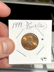 1999 P United States 1 Cent Error Coin - Picture 1 of 2
