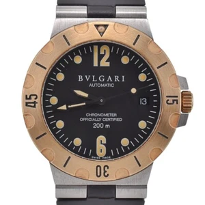Reloj automático para hombre BVLGARI Diagono SD38SG fecha K18 bisel esfera negra D#139202 - Imagen 1 de 9