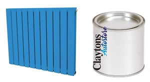 PINTURA ESMALTADA RADIADOR RESISTENTE AL CALOR AZUL CLARO RAL 5012 ALTA COBERTURA 500ML - Imagen 1 de 4