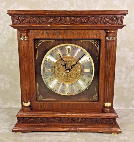 Vtg Seiko Quartz Bracket Clock Play 6 Melodies Runs & Plays! Model # MS XW217-1 Cover