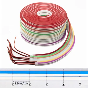 50ft 12V Silicone LED Neon Rope Light Strip Waterproof Indoor Outdoor Room Decor - Picture 1 of 118