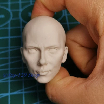 1/6 Female Black Widow Scarlett Johansson Head Sculpt Fit 12in Action Figure Toy - Image 1 of 2