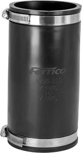 Acoplamiento de tubería flexible Fernco XL 1056-332 3” a 3” PVC CI plástico acero caucho - Imagen 1 de 4