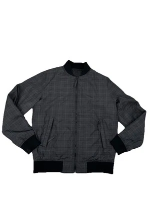 Chaqueta Bomber Saks Fifth Avenue Gris Plumón Pato Para Hombre Talla Mediana Clásica Lujo  Foto 1 de 4