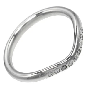 TIFFANY&Co. Anillo Banda Curvada 0.1" Modelo Pt950Platino/9PD Diamante #3.9 (US Si... - Imagen 1 de 10