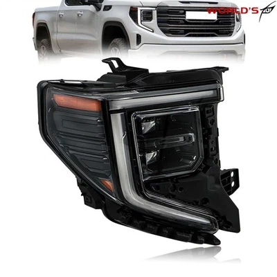 For GMC Sierra 1500 Elevation/Pro/SLE 2022-2024 Full LED Headlights Passenger - Изображение 1 из 4