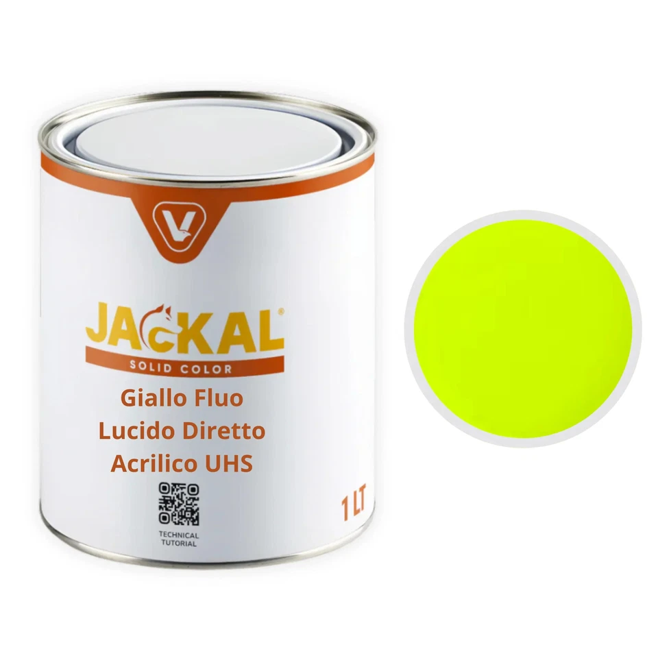 Vernice Giallo Fluo Lucido Diretto Acrilica 2K UHS Carrozzeria Auto e Moto Ivat