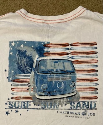 Caribbean Joe Cotton T-shirt Ladies Size XXL Patriotic - Image 1 of 4