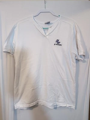 Camisa Henley de Colección Para Mujer XL Z Cavaricci Bordada Manga Corta Y2K Foto 1 de 4