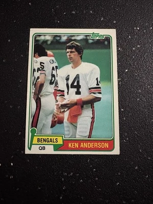 1981 Topps - Ken Anderson #115 NFL Cincinnati Bengals Quarterback - Image 1 of 2