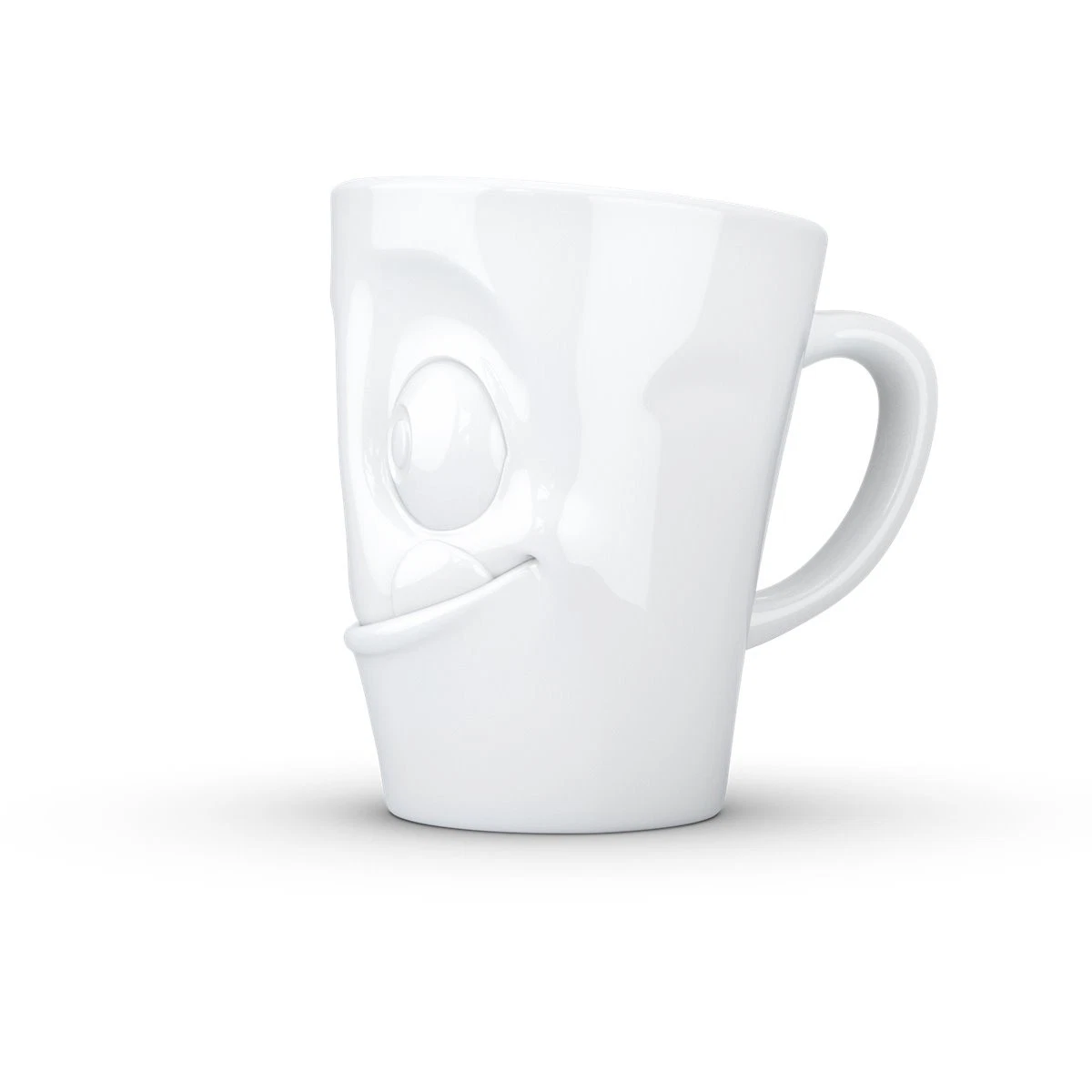 FIFTYEIGHT Becher ToGo „Lecker“ – 400 Ml Aus Hartporzellan, Mit Deckel & Manschette, Made In Germany