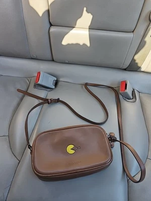 COACH LIMITED EDITION PACMAN BRITISH TAN/YELLOW LEATHER SMALL XBODY   - Image 1 of 4