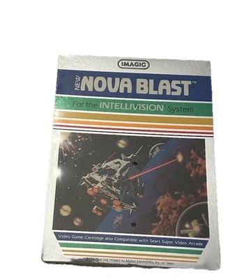 Nova Blast Imagic Intellivision Sears Super Arcade 1983 Cartridge Box Overlays - Image 1 of 4