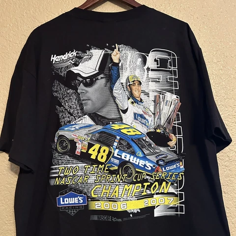 Nascar Chase Authentic Jimmie Johnson Lowes Racing Champion T- Shirt Size XL Cover