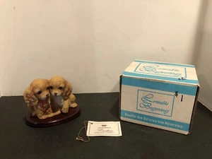 Homco Home Interiors Masterpiece Porcelain 1361 First Love Original Box Stand - Picture 1 of 5