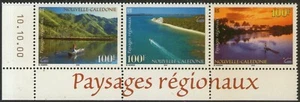 NOUVELLE-CALEDONIE:  n°827/829 ** se tenant (CdF daté), paysages - Picture 1 of 1