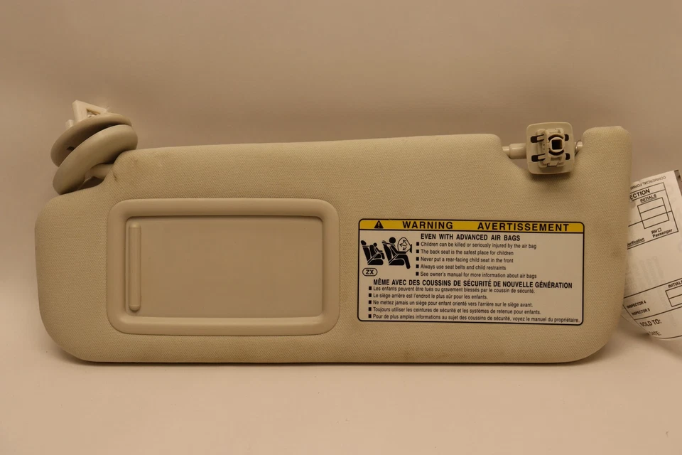 Lexus Es300H 2019-2021 delantero izquierdo lado del conductor parasol tela OEM Foto 1 de 4