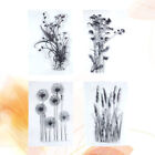 Clear Stamps Flowers Seal Scrapbooking DIY Cards Making Journals Craft