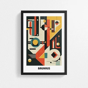Bauhaus Style Masterpiece: Stunning Poster Print for Modern Interiors Wall Decor - Picture 1 of 13