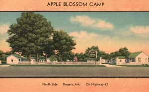 Postal de colección de Apple Blossom Modern Camp North Side Rogers Arkansas - Imagen 1 de 2