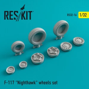 ResKit 1/32 F-117 "Nighthawk" wheels set RS32-0016 - Foto 1 di 1