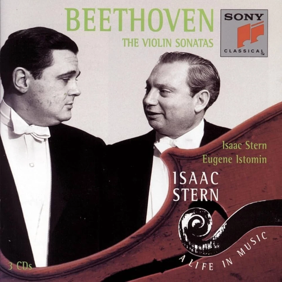 Beethoven Violin Sonatas PROMO SBM 3-CDs 1996 Sony Isaac Stern Life in Music - Image 1 of 1
