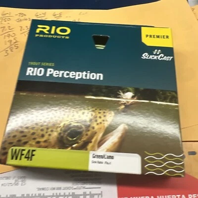RIO Premier Perception Fly Line - Color Green / Camo - WF4F - New 6-19289 - Image 1 of 2