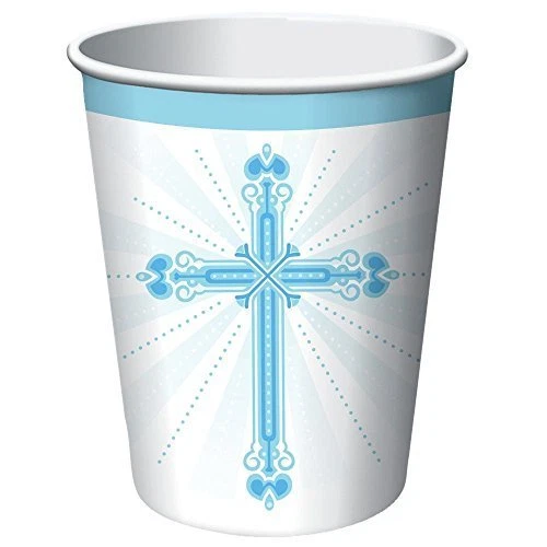 18-Count Blessings Blue Hot or Cold Beverage Cups, 18 Count - Image 1 of 1