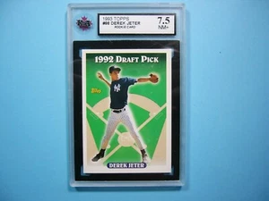 1993 TOPPS MLB BASEBALL CARD #98 DEREK JETER ROOKIE RC KSA 7.5 NM+ SHARP+ '93 - Picture 1 of 2