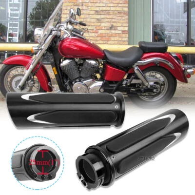 1'' Handlebar Hand Grips For Honda Shadow ACE Aero Spirit VLX VT 1100 750 600 CD - Image 1 of 4