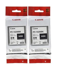 Original Canon 2 x PFI-102MBK Pigment Matte Black Ink Tank for The imagePROGR... - Picture 1 of 1