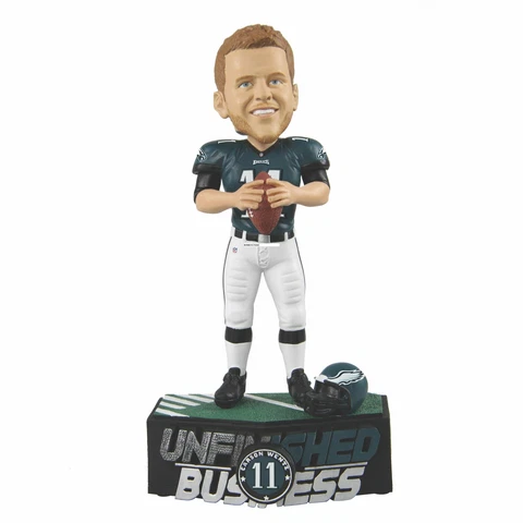 Carson Wentz Philadelphia Eagles Unfinished Business Bobblehead NFL Cover
