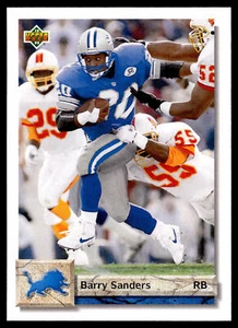 Barry Sanders 1992 Upper Deck #155 Detroit Lions - Picture 1 of 2