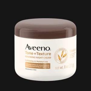 Aveeno Tone + Texture Renewing Body Night Cream With Prebiotic Oat, Gently - Picture 1 of 4