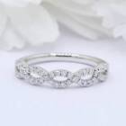 Infinity Criss Cross Knot Clear Cz Ring New 925 Sterling Silver Wedding Band
